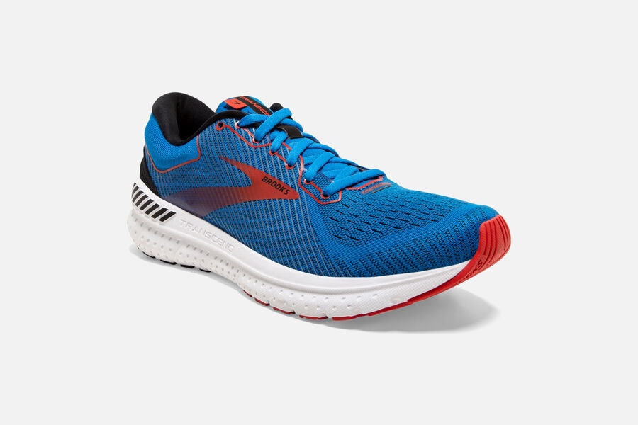 Brooks Transcend 7 Road Loopschoenen Heren - Blauw/Rood - 897163GUK